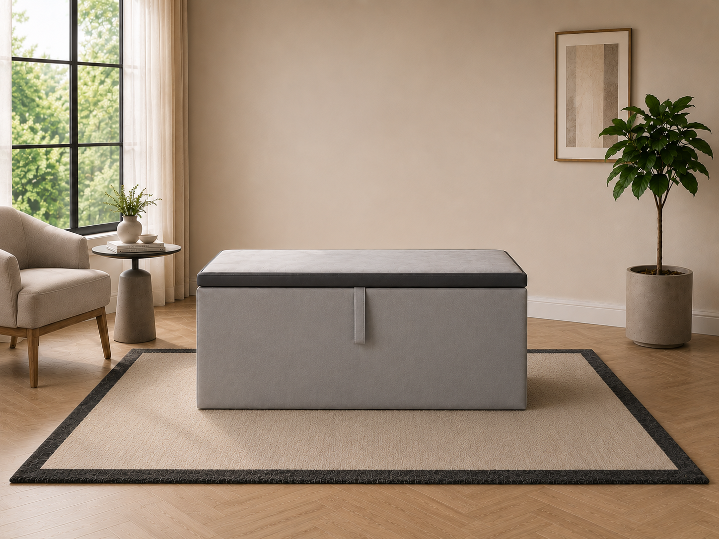 Matching footstool or blanket box