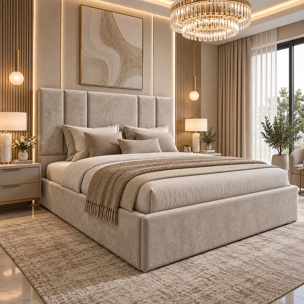 Rabbora Paris Slatted Linear Bed